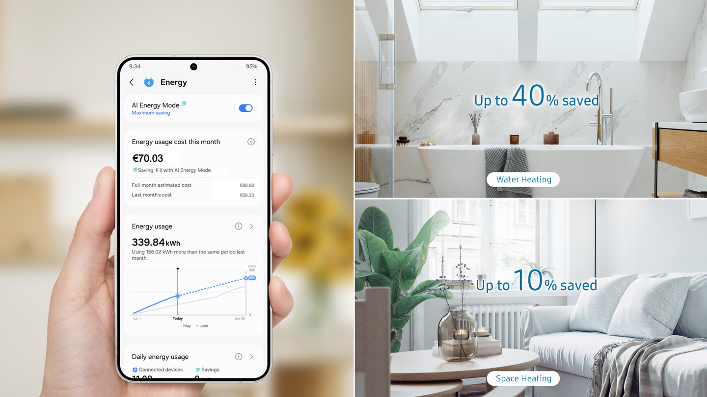 Samsung EHS monoblokas R290 12 kW su hidromoduliu AE120CXYDGK/EU, AE160DNYMPK/EU