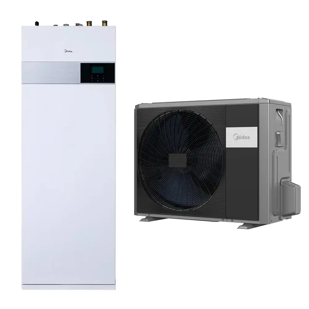 Midea oras-vanduo šilumos siurblys M-THERMAL ARCTIC HBT-A160/240CDS90GN8-B + MHA-V16W/D2RN8-B 16,0 kW (su integruotu 240l talpos boileriu)